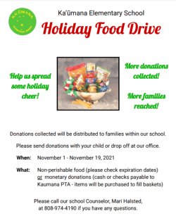 Holiday Food Drive